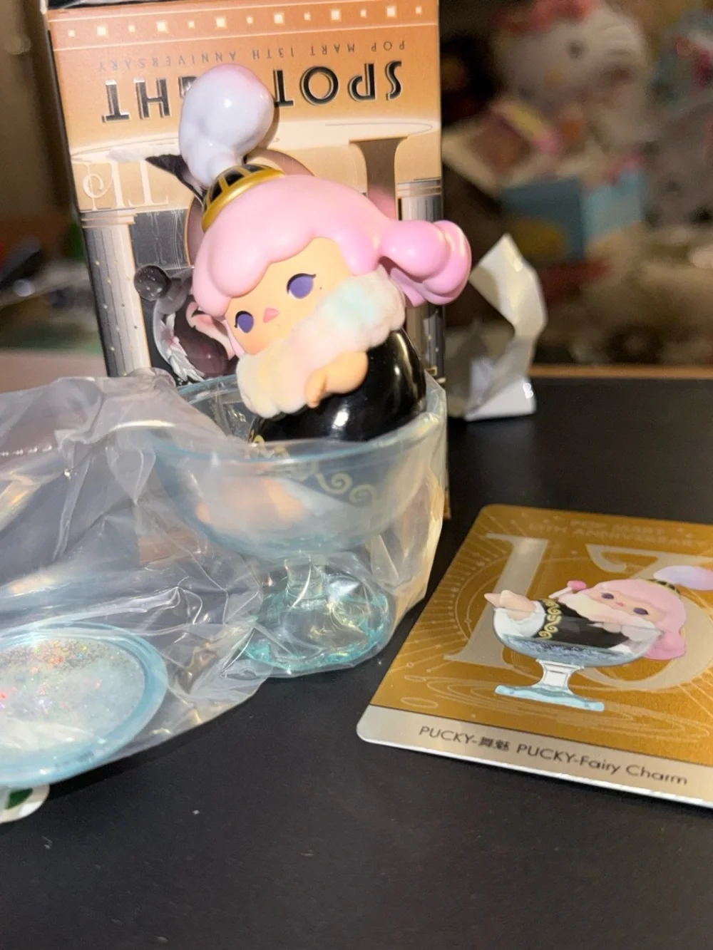 Pucky Fairy Charm Figurine - Pink Collectible
